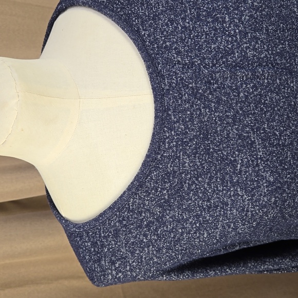 Long Tall Sally blue asymmetrical long sleeve lightweight sweater, size medium - Picture 4 of 10